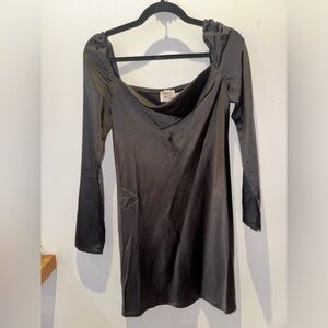 Black princess Polly long sleeve mini dress